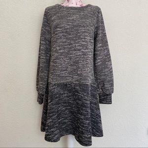 LOFT sz:MT Speckled Style Long Sleeve Sheath Dress
